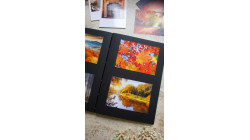 Album photos A4 portrait personnalisable fait main – reliure copte