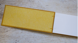 Le presque parfait carnet d'aquarelle long 25 x 10 cm - Moutarde
