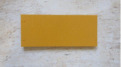 Le presque parfait carnet d'aquarelle long 25 x 10 cm - Moutarde