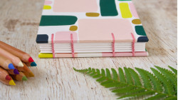 Carnet de croquis A6 paysage personnalisable fait main