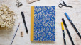 Carnet de notes A5 personnalisable fait main – couverture rigide
