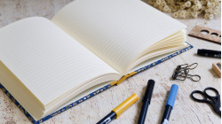 Carnet de notes A5 personnalisable fait main – couverture rigide