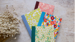 Carnet de notes personnalisable format moyen fait main