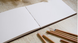 Carnet de croquis A5 fait main — Reliure copte, papier lokta | L'Atelier Reliure