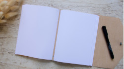 Carnet A5 liège naturel - Cadeau éco-responsable et vegan - Artisanal | L'atelier Reliure
