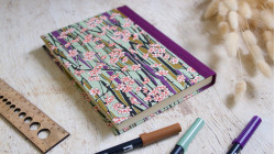 Bullet journal A5 fait main — Carnet à points, papier japonais & toile | L'Atelier Reliure