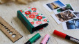 Album photos Instax mini 8 - Camélias rose rouge
