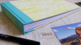 Album photo A5 paysage personnalisable fait main – reliure long stitch