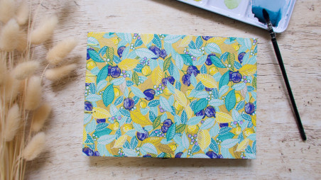 Carnet d’aquarelle A5 fait main – Canson 60% coton