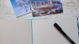 Album photos A5 paysage - Ombrelles bleues