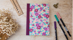 Bullet journal A5 fait main — Carnet à points, papier japonais & toile | L'Atelier Reliure