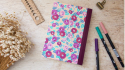 Bullet journal A5 fait main — Carnet à points, papier japonais & toile | L'Atelier Reliure