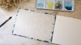 Carnet d’aquarelle A5 paysage – Fabrianon Artistico grain fin - Papier japonais en couverture