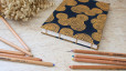 Carnet de croquis A5 fait main — Reliure copte, papier lokta | L'Atelier Reliure