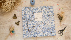 Livre d’or carré personnalisable 25x25 cm – reliure copte, fait main