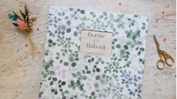 Livre d’or carré personnalisable 25x25 cm – reliure copte, fait main