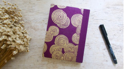 Carnet de notes - Spirales magenta