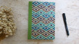 Carnet de notes format A5 - Bleu vert marron