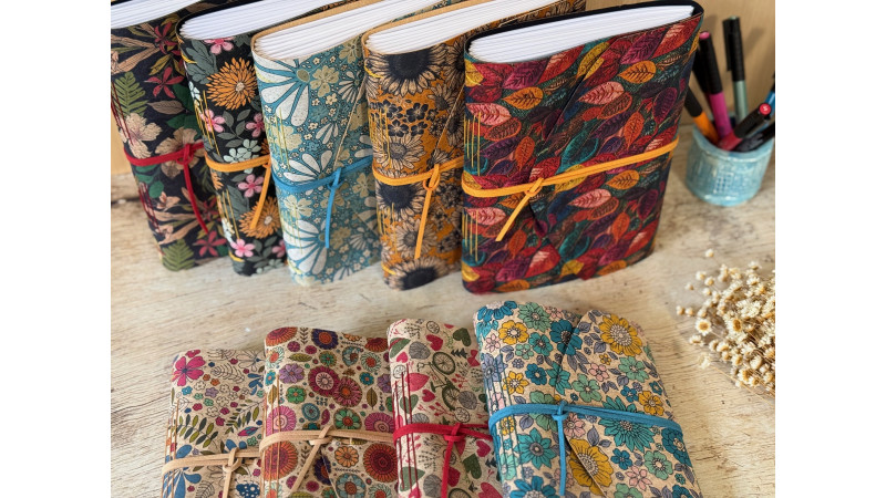 Carnet B6 liège personnalisable - Petit journal sur mesure fait main