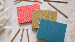 Carnet de croquis A6 paysage personnalisable fait main