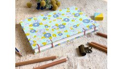 Carnet de croquis A5 fait main — Reliure copte, papier japonais | L'Atelier Reliure