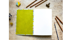 Carnet de croquis A5 fait main — Reliure copte, papier japonais | L'Atelier Reliure