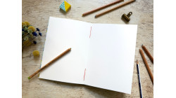Carnet de croquis A5 fait main — Reliure copte, papier japonais | L'Atelier Reliure