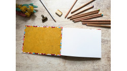 Carnet de croquis A5 fait main — Reliure copte, papier japonais | L'Atelier Reliure