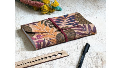 Carnet sensoriel en liège A5 - Texture douce et naturelle - Reliure main | L'atelier Reliure