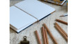 Carnet de croquis A6 fait main — Reliure copte, papier lokta | L'Atelier Reliure