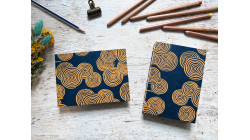 Carnet de croquis A6 fait main — Reliure copte, papier lokta | L'Atelier Reliure