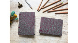 Carnet de croquis A6 paysage ou portrait – reliure copte – fait main - Jungle