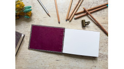 Carnet de croquis A6 paysage ou portrait – reliure copte – fait main - Jungle