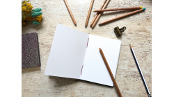 Carnet de croquis A6 paysage ou portrait – reliure copte – fait main - Jungle
