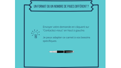 Livre d'or 25x25 cm personnalisable - reliure copte - 60 pages