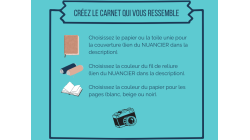 Album photos A4 portrait personnalisable fait main – reliure copte