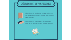 Carnet aquarelle carré personnalisable fait main - 15x15 - Papier Arches 300g