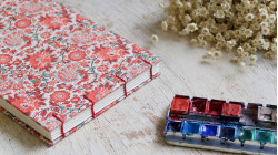 Carnet aquarelle A5 personnalisable - Arches 300g - Fait Main | L'atelier Reliure