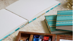 Carnet aquarelle A5 personnalisable - Arches 300g - Fait Main | L'atelier Reliure