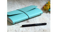 (Re) 🍎 Le carnet rechargeable en cuir de pomme - Menthe - format TN