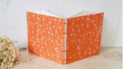 Carnet aquarelle carré personnalisable fait main - 15x15 - Papier Arches 300g