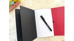 (Re) 🍎 Le carnet rechargeable en cuir de pomme - Rubis - format TN