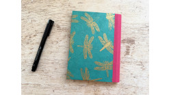 Carnet de notes à lignes - Libellules dorées