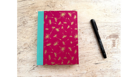 Carnet de notes pages blanches unies - Pissenlits dorés