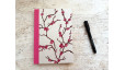 Carnet de notes A5 à lignes - Branches fleurs roses