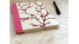 Carnet de notes A5 à lignes - Branches fleurs roses