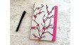 Carnet de notes A5 à lignes - Branches fleurs roses