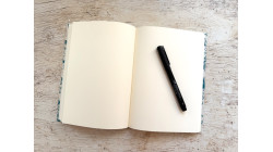 Carnet de notes A5 à lignes - Branches fleurs oiseaux