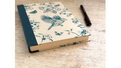 Carnet de notes A5 à lignes - Branches fleurs oiseaux