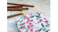 Carnet de croquis format A6 portrait - Branches fleurs roses